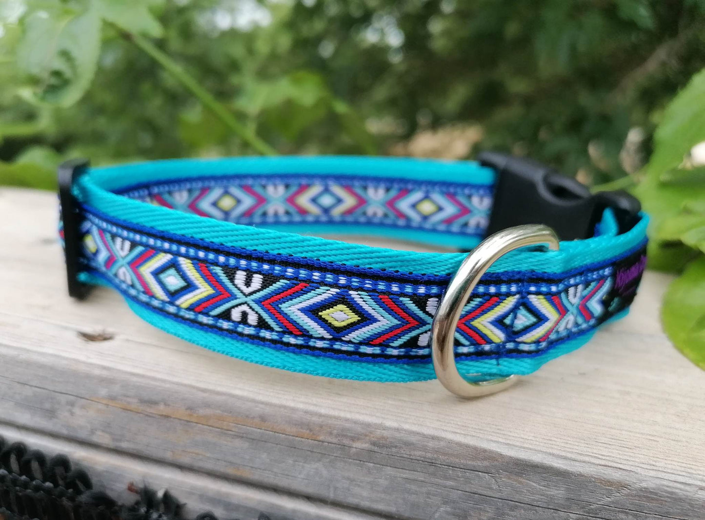 Hundehalsband 2.5cm "Nando blue"