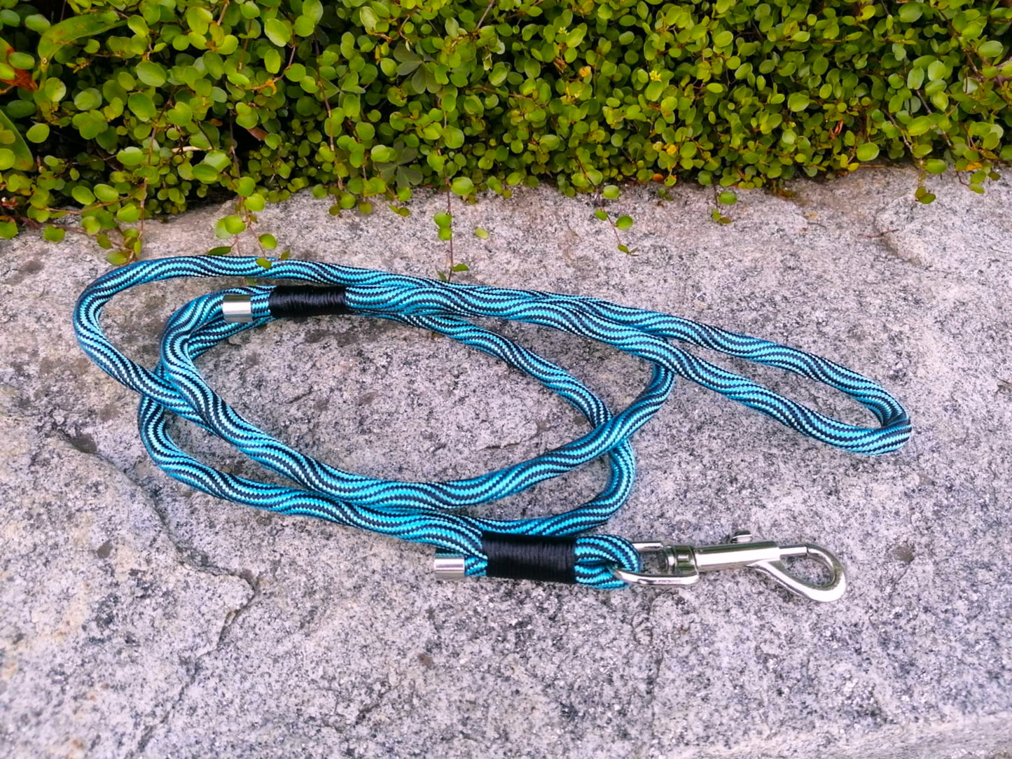 Tauleine 150cm "Wave" Türkis & Schwarz