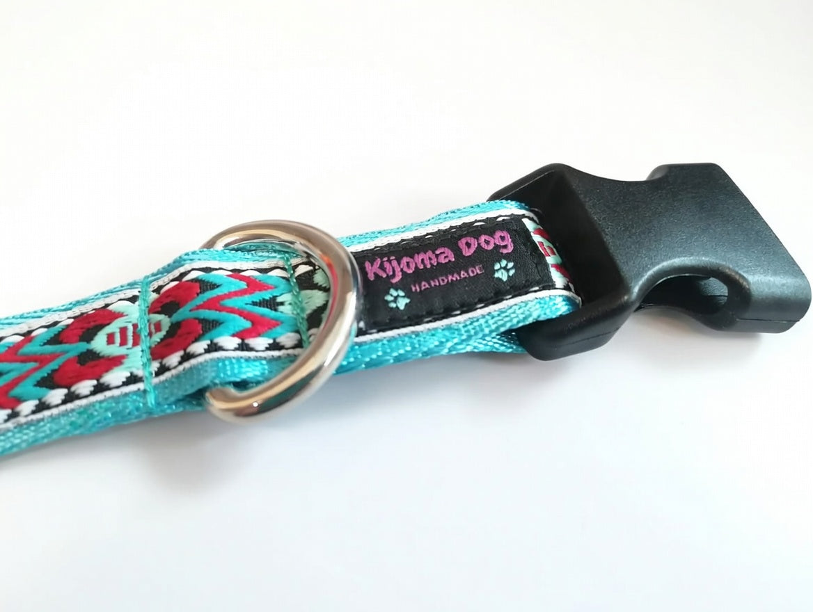 Hundehalsband 2.5cm  "Finja blue"