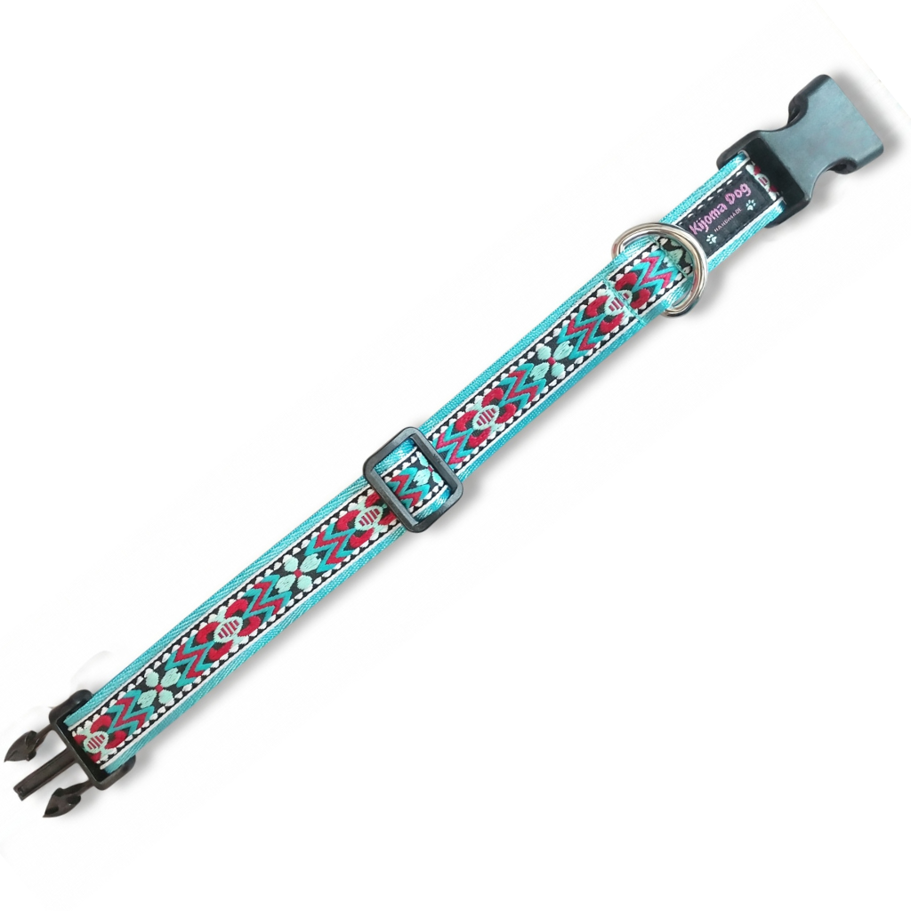 Hundehalsband 2.5cm  "Finja blue"