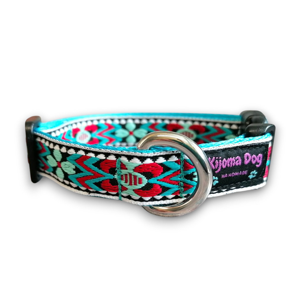 Hundehalsband 2cm  "Finja blue"