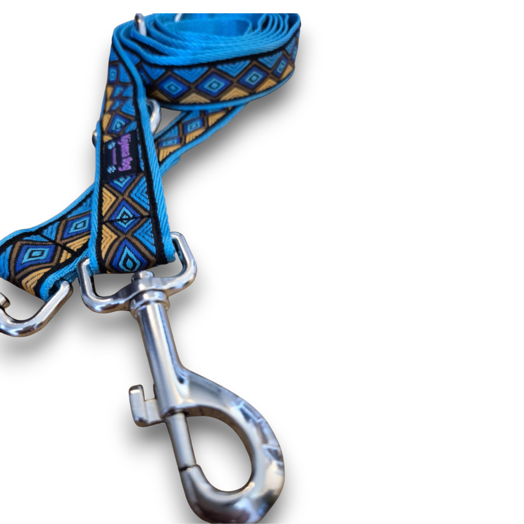 Hundeleine 3-fach verstellbar "Medow blue"