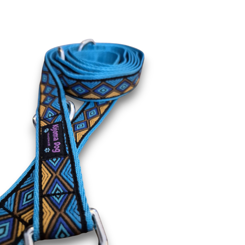 Hundeleine 3-fach verstellbar "Medow blue"