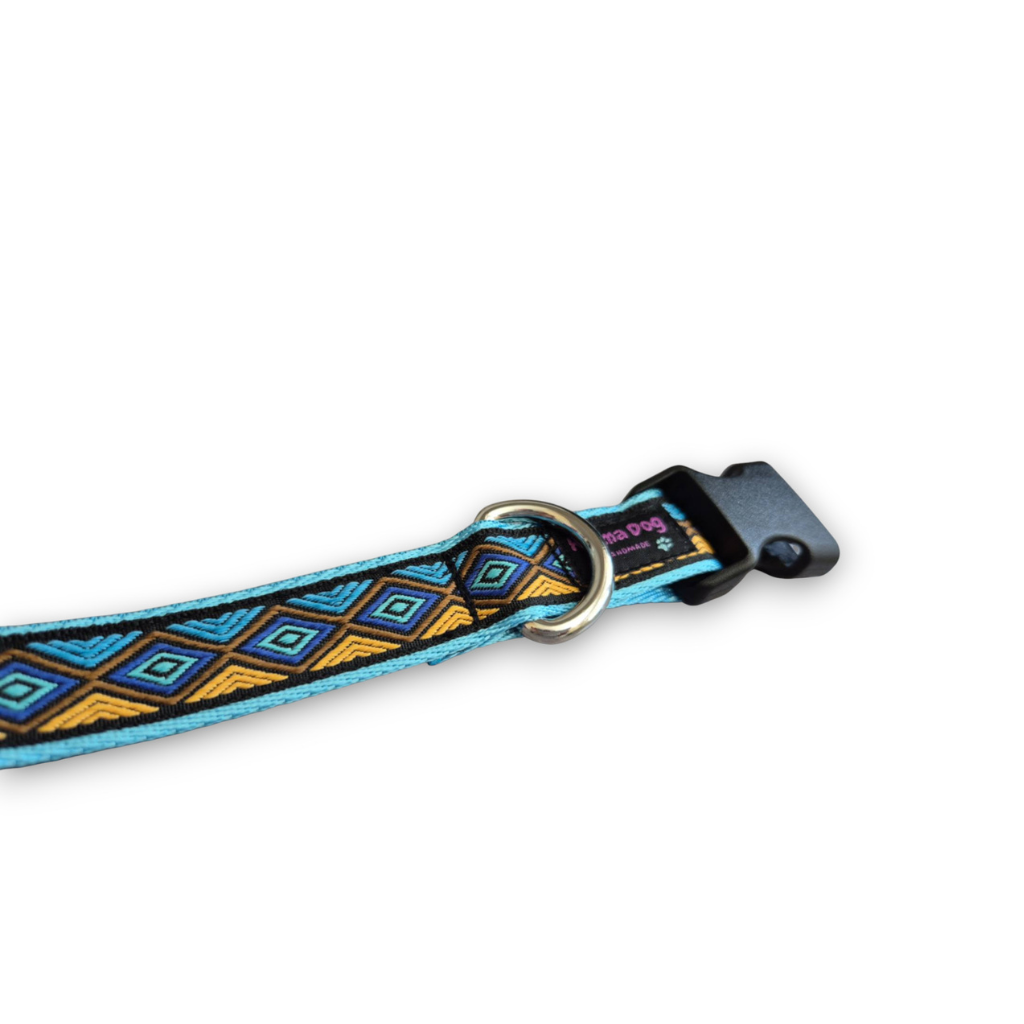 Hundehalsband 2.5cm  "Medow blue"