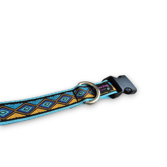 Hundehalsband 2.5cm  "Medow blue"