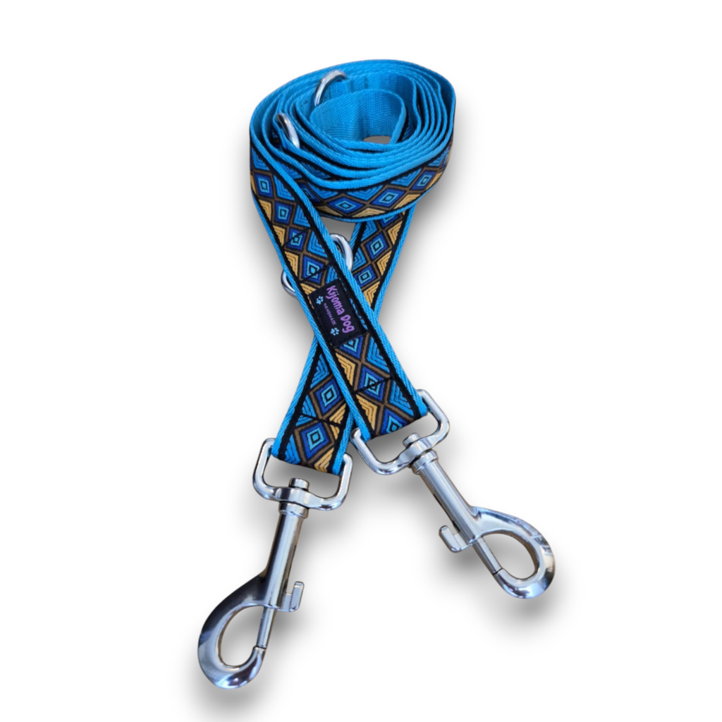 Hundeleine 3-fach verstellbar "Medow blue"