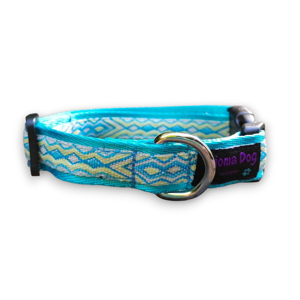 Hundehalsband 2cm  "Aslan blue"