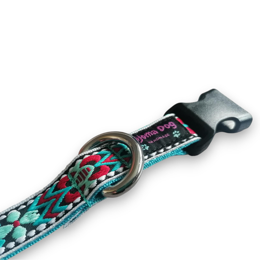 Hundehalsband 2cm  "Finja blue"