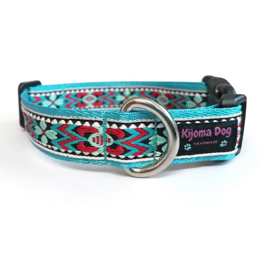 Hundehalsband 2.5cm  "Finja blue"