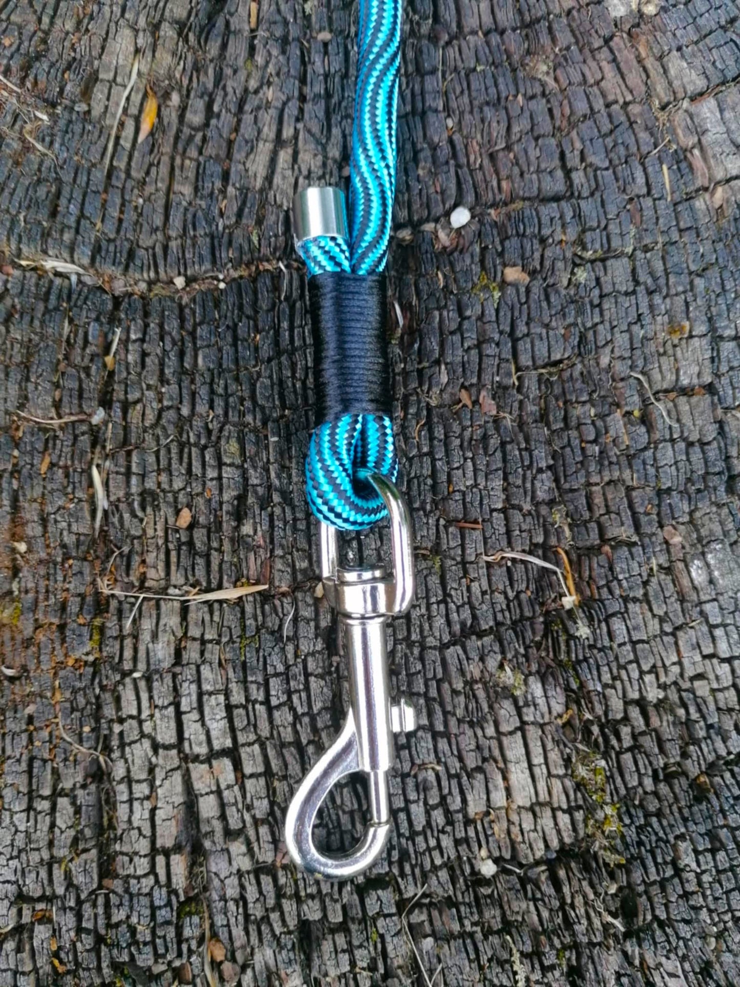 Tauleine 150cm "Wave" Türkis & Schwarz