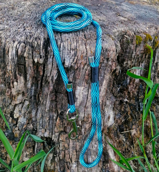 Tauleine 150cm "Wave" Türkis & Schwarz