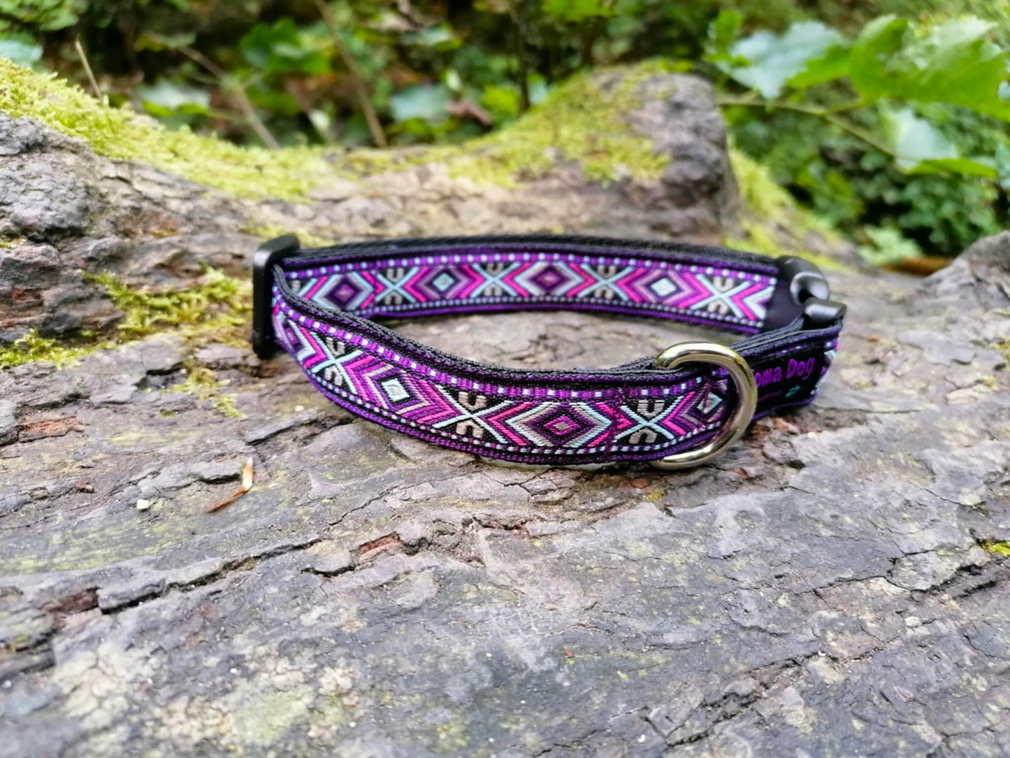 Hundehalsband 2cm  "Viola"